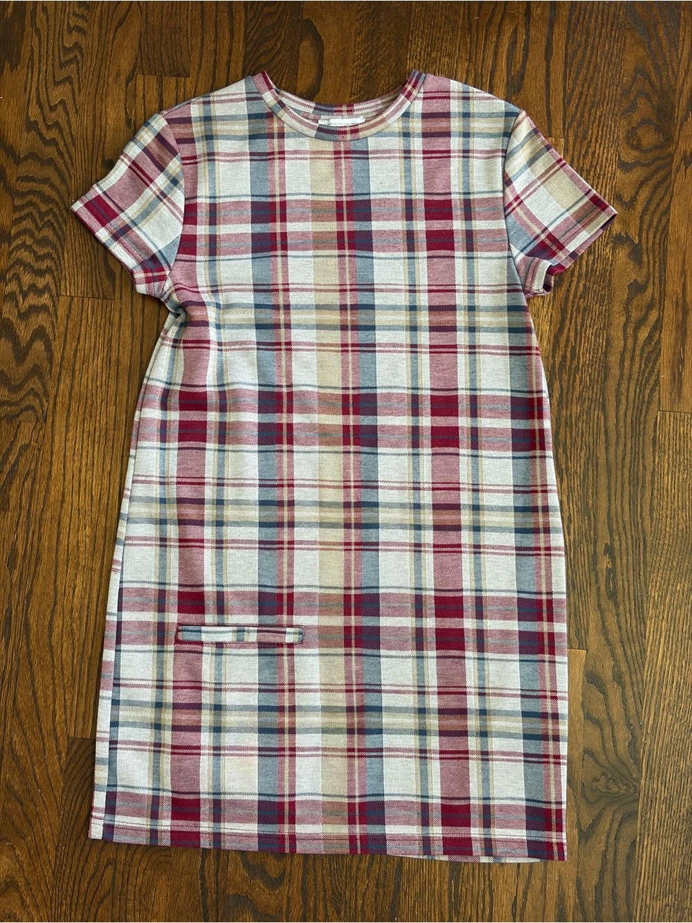 Zara / Trafaluc Plaid Mini Dress Knit Preppy